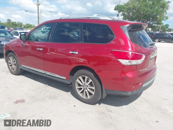 2014 Nissan Pathfinder Platinum with VIN 5N1AR2MM0EC693026, listed as a IAAI auction lot 42261095 with 132,180 mi miles and . Bid and sale history available at DreamBid. Image 3.