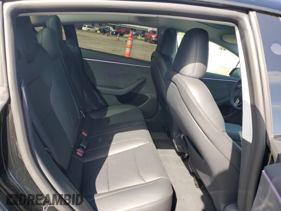 2025 Tesla Model 3 Long Range with VIN 5YJ3E1EB9SF875516, listed as a Copart auction lot 51450515 with 3,672 mi miles and Salvage Title. Bid and sale history available at DreamBid. Image 10.