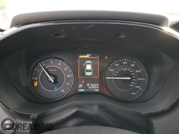 2023 Subaru Impreza with VIN 4S3GTAB65P3715765, listed as a Copart auction lot 78674344 with 22,302 mi miles and Salvage title. Bid and sale history available at DreamBid. Image 9.
