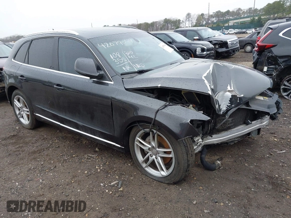 2014 Audi Q5 Premium Plus with VIN WA1LFAFP1EA004978, listed as a IAAI auction lot 42079044 with 108,355 mi miles. Bid and sale history available at carsss.com. Image 1.