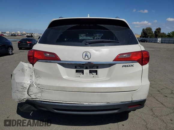 2013 Acura RDX with VIN 5J8TB3H35DL002677, listed as a Copart auction lot 56679185 with 204,398 mi miles and Salvage title. Bid and sale history available at DreamBid. Image 6.