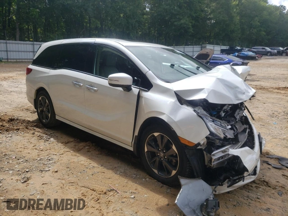 2022 Honda Odyssey Elite with VIN 5FNRL6H94NB006185, listed as a Copart auction lot 61302425 with Not provided miles and Salvage title. Bid and sale history available at DreamBid. Image 4.