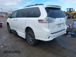 2017 Toyota Sienna SE with VIN 5TDXZ3DCXHS770659, listed as a IAAI auction lot 41785225 with 90,908 mi miles and . Bid and sale history available at DreamBid. Image 3.