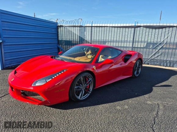2016 Ferrari 488 z VIN ZFF79ALA5G0214993, wystawiony jako Copart lot #58869925 z przebiegiem 25 520 mil mil oraz Tytuł czysty. Historia ofert i sprzedaży dostępna na DreamBid. Obrazek 2.