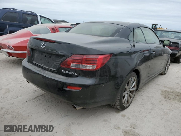 2013 Lexus IS 250 C with VIN JTHFF2C2XD2527943, listed as a Copart auction lot 75036214 with Not provided miles and Salvage title. Bid and sale history available at DreamBid. Image 3.