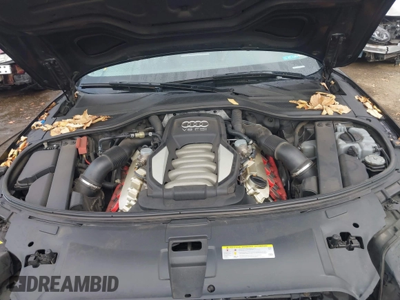 2012 Audi A8 L with VIN WAURVAFD8CN006917, listed as a IAAI auction lot 40877090 with 144,387 mi miles. Bid and sale history available at carsss.com. Image 10.