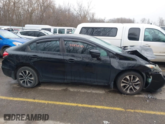 2015 Honda Civic EX with VIN 19XFB2F82FE005424, listed as a IAAI auction lot 40898381 with 189,558 mi miles and . Bid and sale history available at carsss.com. Image 13.