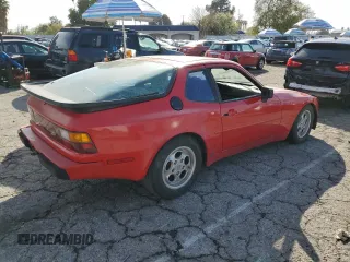 1986 Porsche 944 with VIN WP0AA0943GN450410, listed as a Copart auction lot 45217525 with 94,861 mi miles and Clean Title. Bid and sale history available at carsss.com. Image 3.