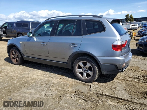 2008 BMW X3 3.0si with VIN WBXPC93498WJ07651, listed as a Copart auction lot 49175615 with 169,001 mi miles and Clean Title. Bid and sale history available at carsss.com. Image 2.