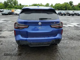 2023 BMW X3 M with VIN 5YM13EC05P9R94131, listed as a Copart auction lot 61018825 with 9,366 mi miles and Salvage title. Bid and sale history available at DreamBid. Image 6.