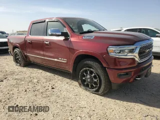 2020 Ram 1500 Limited with VIN 1C6SRFHT1LN371196, listed as a Copart auction lot 49855325 with 44,830 mi miles and Salvage Title. Bid and sale history available at carsss.com. Image 4.