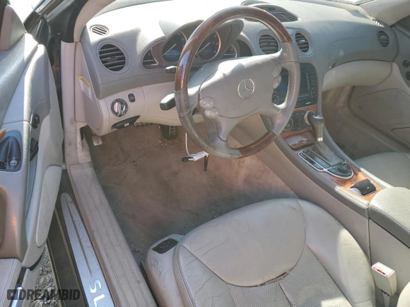 2005 Mercedes-Benz SL-Class 5.0L with VIN WDBSK75F05F103673, listed as a Copart auction lot 47113085 with 143,266 mi miles and Salvage Title. Bid and sale history available at carsss.com. Image 8.