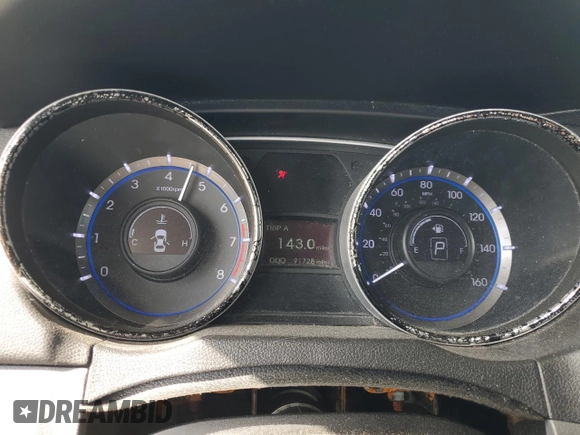 2013 Hyundai Sonata GLS with VIN 5NPEB4AC4DH751790, listed as a Copart auction lot 54419285 with 91,728 mi miles and Salvage Title. Bid and sale history available at carsss.com. Image 9.