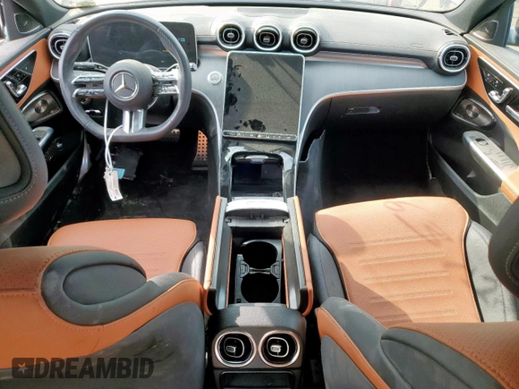 2024 Mercedes-Benz C 300 with VIN W1KAF4GB8RR164869, listed as a Copart auction lot 55631285 with 10,337 mi miles and Salvage title. Bid and sale history available at DreamBid. Image 8.