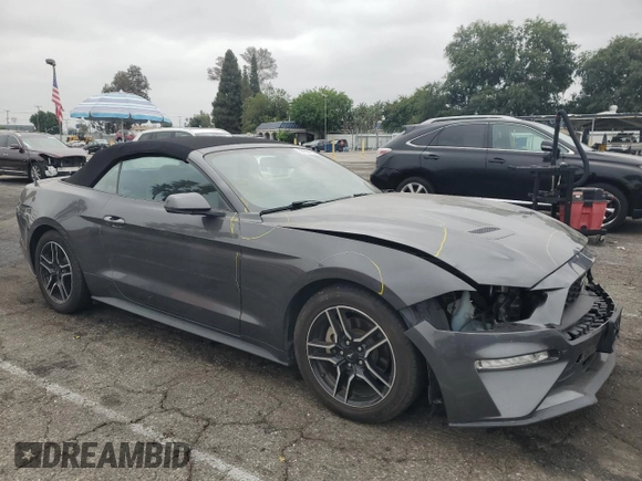2020 Ford Mustang EcoBoost with VIN 1FATP8UH2L5184720, listed as a Copart auction lot 59169155 with 64,616 mi miles and Salvage title. Bid and sale history available at DreamBid. Image 4.