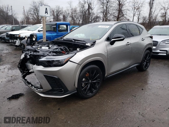 2022 Lexus NX with VIN 2T2KGCEZ0NC003907, listed as a Copart auction lot 72824262 with 3,059 mi miles. Bid and sale history available at carsss.com. Image 1.