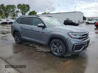 2021 Volkswagen Atlas SE with VIN 1V2RR2CA6MC578698, listed as a Copart auction lot 51353425 with 63,574 mi miles and Salvage title. Bid and sale history available at DreamBid. Image 4.