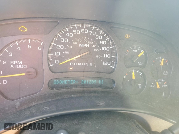 2006 GMC Yukon SLT z VIN 1GKEC13Z46J103782, wystawiony jako Copart lot #84412634 z przebiegiem 201 289 mil mil oraz Szkoda całkowita • Salvage title. Historia ofert i sprzedaży dostępna na DreamBid. Obrazek 9.