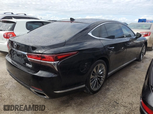 2018 Lexus LS 500 z VIN JTHB5LFF8J5000824, wystawiony jako Copart lot #74479734 z przebiegiem 25 959 mil mil oraz Nie do naprawy • Non repairable. Historia ofert i sprzedaży dostępna na DreamBid. Obrazek 3.