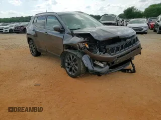 2021 Jeep Compass 80th Anniversary with VIN 3C4NJDEB5MT570640, listed as a Copart auction lot 55100885 with 47,232 mi miles and Salvage title. Bid and sale history available at DreamBid. Image 15.