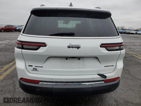 2022 Jeep Grand Cherokee Limited с VIN 1C4RJKBG3N8506909, выставлен на аукционе Copart как лот 52156295 с пробегом 35 596 миль миль и Списание • Salvage title. История ставок и продаж доступна на DreamBid. Изображение 6.