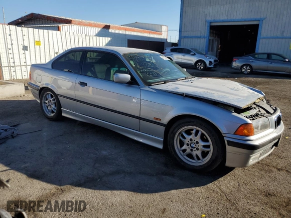 1997 BMW 3 Series 328is with VIN WBABG1329VET03924, listed as a Copart auction lot 41533225 with 96,208 mi miles and Salvage Title. Bid and sale history available at carsss.com. Image 4.