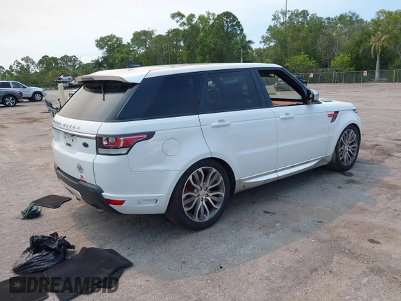 2017 Land Rover Range Rover Sport Autobiography with VIN SALWV2FE9HA130030, listed as a IAAI auction lot 42324581 with 123,932 mi miles and . Bid and sale history available at DreamBid. Image 4.