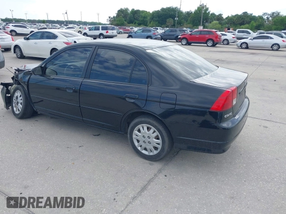 2005 Honda Civic LX z VIN 2HGES16595H505337, wystawiony jako IAAI lot #41972906 z przebiegiem 129 238 mil mil oraz . Historia ofert i sprzedaży dostępna na DreamBid. Obrazek 3.