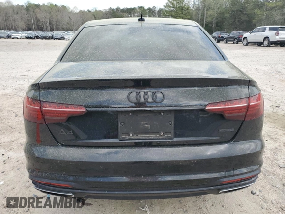 2021 Audi A4 S line Premium Plus with VIN WAUEAAF43MN002480, listed as a Copart auction lot 50834195 with 31,183 mi miles and Salvage Title. Bid and sale history available at DreamBid. Image 6.