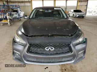 2018 Infiniti Q50 Luxe z VIN JN1EV7AR0JM444036, wystawiony jako Copart lot #49555055 z przebiegiem 76 319 mil mil oraz Czysty tytuł • Clean title. Historia ofert i sprzedaży dostępna na DreamBid. Obrazek 5.