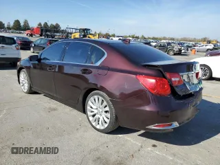 2014 Acura RLX Advance Pkg with VIN JH4KC1F91EC003294, listed as a Copart auction lot 78440374 with 96,114 mi miles and Salvage Title. Bid and sale history available at carsss.com. Image 2.