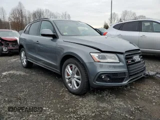 2016 Audi SQ5 Premium Plus with VIN WA1CCAFP0GA058655, listed as a Copart auction lot 83008654 with 67,587 mi miles and Salvage Title. Bid and sale history available at carsss.com. Image 4.