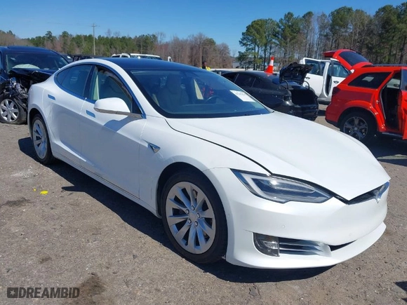 2017 Tesla Model S 100D with VIN 5YJSA1E23HF189813, listed as a IAAI auction lot 41767079 with 53,541 mi miles. Bid and sale history available at carsss.com. Image 1.