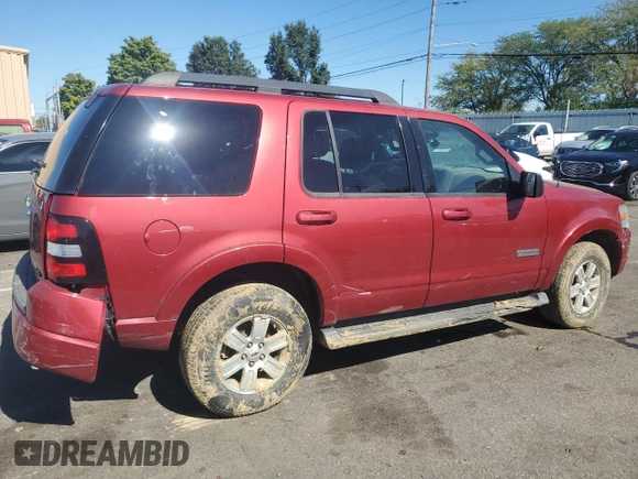 2008 Ford Explorer XLT with VIN 1FMEU73E68UB22565, listed as a Copart auction lot 55019425 with Not provided miles and Salvage title. Bid and sale history available at DreamBid. Image 3.