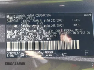 2024 Lexus RX 450h+ Luxury с VIN JTJCJMGA8R2019944, выставлен на аукционе IAAI как лот 42696045 с пробегом 18 528 миль миль и . История ставок и продаж доступна на DreamBid. Изображение 9.