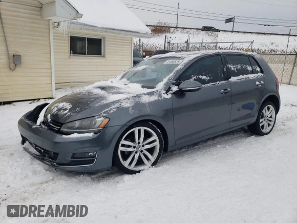 2016 Volkswagen Golf TSI S z VIN 3VW217AUXGM035486, wystawiony jako Copart lot #41458525 z przebiegiem 56 981 mil mil oraz Szkoda całkowita • Salvage title. Historia ofert i sprzedaży dostępna na DreamBid. Obrazek 1.