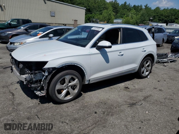2021 Audi Q5 Prestige with VIN WA1CAAFY9M2053068, listed as a Copart auction lot 61033985 with 48,415 mi miles and Non repairable. Bid and sale history available at DreamBid. Image 1.