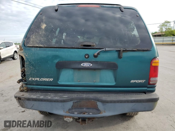 1998 Ford Explorer Sport with VIN 1FMYU22X7WUB73136, listed as a Copart auction lot 54338255 with 197,323 mi miles and Salvage title. Bid and sale history available at DreamBid. Image 6.