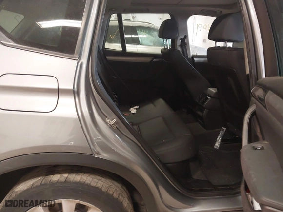 2013 BMW X3 xDrive28i with VIN 5UXWX9C51D0A25322, listed as a IAAI auction lot 41858109 with 204,145 mi miles. Bid and sale history available at carsss.com. Image 8.