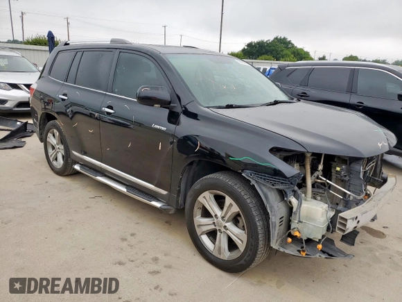 2012 Toyota Highlander Limited with VIN 5TDYK3EHXCS081555, listed as a Copart auction lot 58797705 with 237,476 mi miles and Salvage title. Bid and sale history available at DreamBid. Image 4.