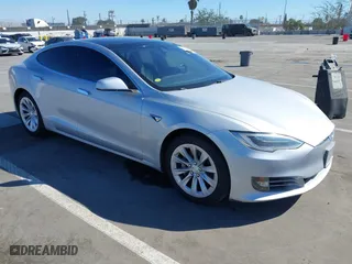 2016 Tesla Model S 70 kWh Battery with VIN 5YJSA1E17GF171143, listed as a IAAI auction lot 41707192 with 1 mi miles. Bid and sale history available at carsss.com. Image 1.