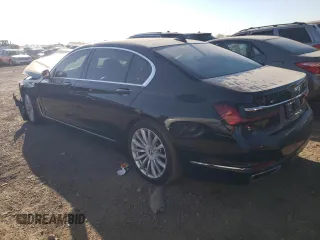 2020 BMW 7 Series 740i xDrive with VIN WBA7T4C02LCD07519, listed as a Copart auction lot 74927454 with Not provided miles and Salvage title. Bid and sale history available at DreamBid. Image 2.