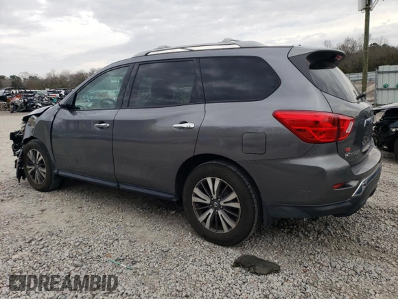 2017 Nissan Pathfinder SV z VIN 5N1DR2MN5HC909799, wystawiony jako Copart lot #43310305 z przebiegiem 69 599 mil mil oraz Szkoda całkowita • Salvage title. Historia ofert i sprzedaży dostępna na DreamBid. Obrazek 2.