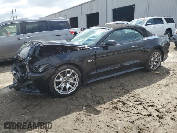 2015 Ford Mustang GT Premium with VIN 1FATP8FF8F5402773, listed as a Copart auction lot 46169535 with 80,822 mi miles and Salvage title. Bid and sale history available at DreamBid. Image 1.