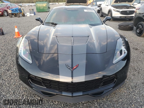 2015 Chevrolet Corvette Z06 2LZ with VIN 1G1YR2D64F5606585, listed as a Copart auction lot 76243904 with 0 mi miles and Salvage Title. Bid and sale history available at carsss.com. Image 5.