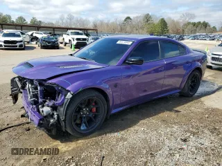 2023 Dodge Charger SRT Hellcat Widebody Jailbreak with VIN 2C3CDXL9XPH689642, listed as a Copart auction lot 46474045 with 14,742 mi miles and Salvage Title. Bid and sale history available at carsss.com. Image 1.