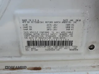 2010 Mitsubishi Galant FE with VIN 4A32B2FF2AE014154, listed as a Copart auction lot 87076324 with 190,023 mi miles and Salvage Title. Bid and sale history available at carsss.com. Image 15.