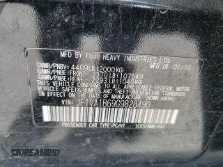 2016 Subaru WRX with VIN JF1VA1B69G9828490, listed as a Copart auction lot 50993525 with 230,594 mi miles and Salvage Title. Bid and sale history available at DreamBid. Image 12.