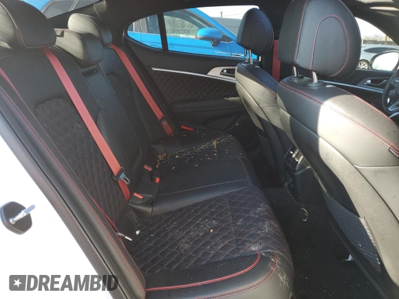 2023 Genesis G70 3.3T with VIN KMTG54TE4PU124582, listed as a Copart auction lot 82248474 with 16,644 mi miles and Salvage Title. Bid and sale history available at DreamBid. Image 10.