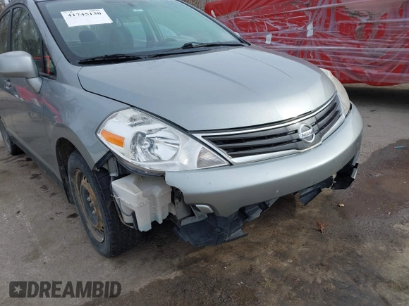 2011 Nissan Versa 1.8 S with VIN 3N1BC1AP9BL444391, listed as a IAAI auction lot 41745130 with 191,168 mi miles. Bid and sale history available at carsss.com. Image 6.